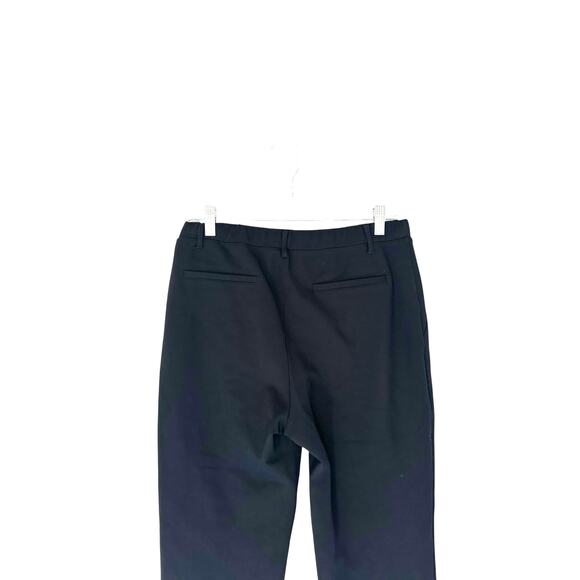 Quince Black Basic Office Work Ultra-Stretch Ponte Straight Leg Pants Large - Picture 8 of 13